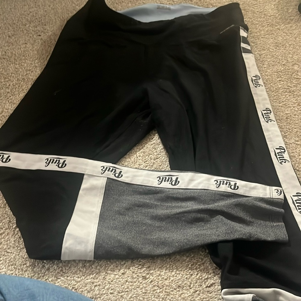 Pink yoga pants for women in a good condition
